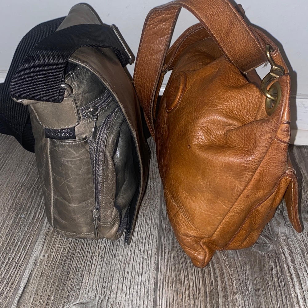 Roots Canada saddle & Rudsak Flap crossbody bags lot Unisex - Picture 13 of 17